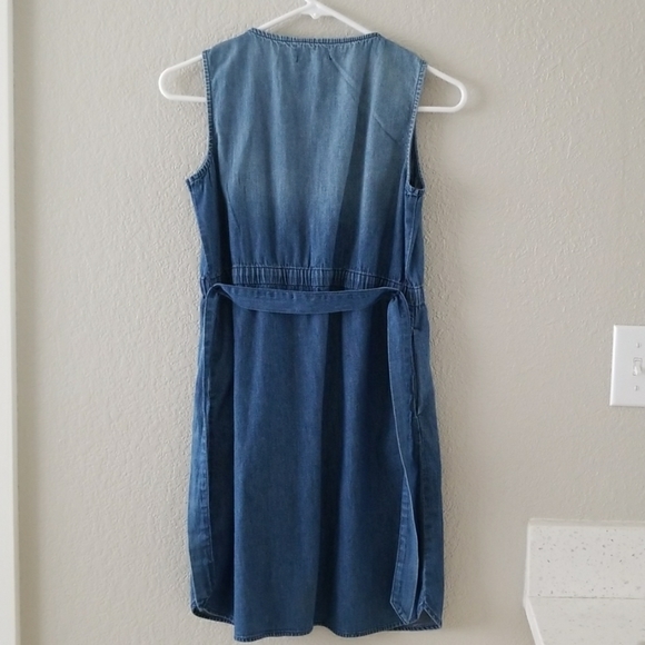 Gap Chambray Denim Sleeveless Dress - Picture 3 of 3